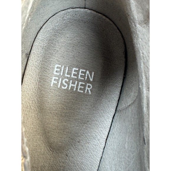 Eileen Fisher Tuck2 Ankle Booties Women 9 EUC Snake Skin Leather Zip Closure - Picture 9 of 11